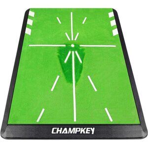 CHAMPKEY Heavy-Duty Golf Hitting Mat - Swing Path Feedback Golf Practice Mat -